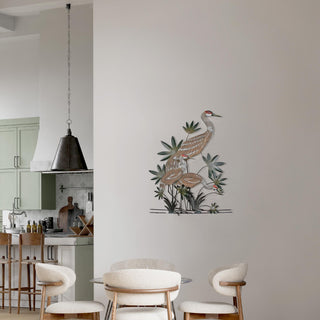 Modern Bird Wall Decor, 3D Metal Wall Art with Nature Inspiration, Interior Decoration