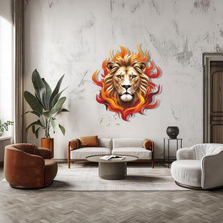 Lion Metal Wall Decor, Animal Wall Art, Wildlife Decoration, Safari Art