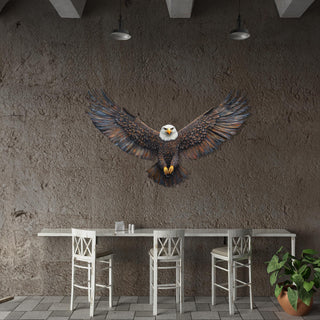 Colorful Eagle Design Metal Wall Sculpture, Metal Animal Wall Art, Bird Wall Sculpture