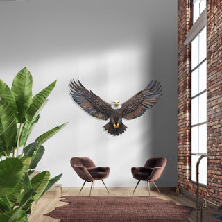 Colorful Eagle Design Metal Wall Sculpture, Metal Animal Wall Art, Bird Wall Sculpture