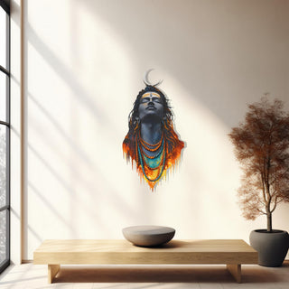 Lord Shiva Metal Wall Art, Adiyogi Wall Decor, Hindu God Gift, Yoga Studio