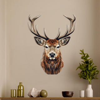 Deer Head Wall Decor, Hunting Metal Wall Art, Country House Decoration