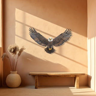 Colorful Eagle Design Metal Wall Sculpture, Metal Animal Wall Art, Bird Wall Sculpture