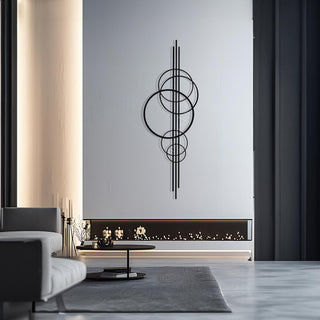 Modern Circular Metal Wall Sculpture, Contemporary Art, Abstract Circles Metal Wall Decor, Geometric Wall Art