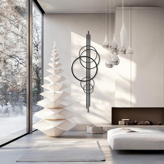 Modern Circular Metal Wall Sculpture, Contemporary Art, Abstract Circles Metal Wall Decor, Geometric Wall Art