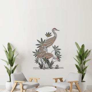 Modern Bird Wall Decor, 3D Metal Wall Art with Nature Inspiration, Interior Decoration