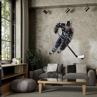 Ice Hockey Metal Wall Decor, Sports Wall Sculpture, Entryway Wall Art, Interior Decoration