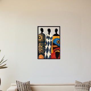 Trio Abstract Metal Wall Art with Colorful Design, Bohemian Wall Hanging, Living Room Decoration