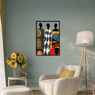 Trio Abstract Metal Wall Art with Colorful Design, Bohemian Wall Hanging, Living Room Decoration
