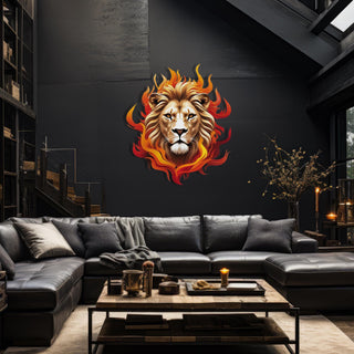 Lion Metal Wall Decor, Animal Wall Art, Wildlife Decoration, Safari Art