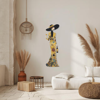 Modern Woman Figure Wall Art, Cocktail Wall Decor, Elegant Decoration Ideas, Let’s Drink