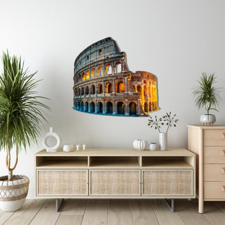 Colosseum Metal Wall Art, Rome Architecture Wall Sculpture, Italian City, Travel Art