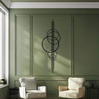 Modern Circular Metal Wall Sculpture, Contemporary Art, Abstract Circles Metal Wall Decor, Geometric Wall Art