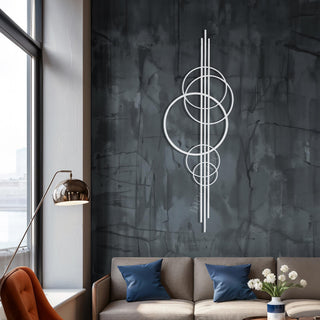 Modern Circular Metal Wall Sculpture, Contemporary Art, Abstract Circles Metal Wall Decor, Geometric Wall Art